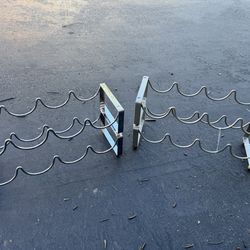 Wine Rack Countertop, 8 Bottles 2 Tier Wine Cabinet Counter