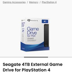 Ps4 4tb External Hard drive 