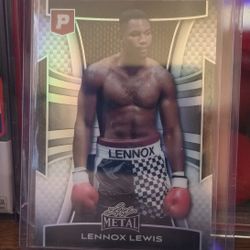 2025 Lennox Lewis Leaf 1/1 Pre-production PROOF from the sports hero Collection