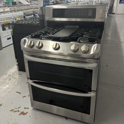Used LG Gas Propane Range Doble oven  /3 Months Warranty 