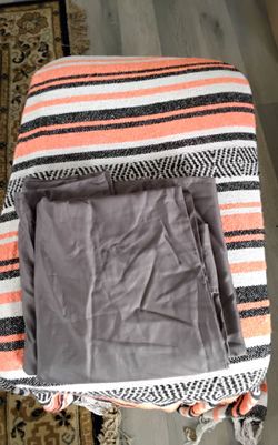Gray queen flat sheet