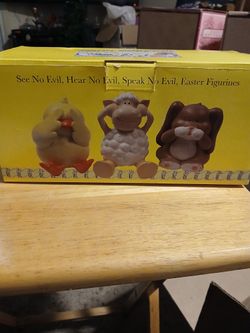 Ceramic  hear,see,Speak  No Evil  