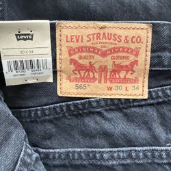 New Levi’s 565 Loose Straight Men’s Jeans 30x34