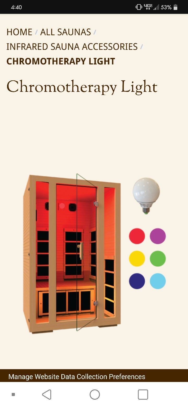 Infrared Sauna - 1 Person