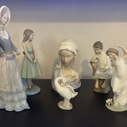 Authentic Lladro Collection : Various Vintage Figures Figurines 