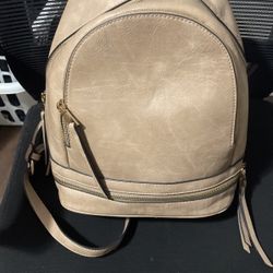 Small Foe Leather Backpack