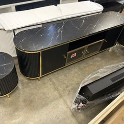 New,3pieces Set, TV stand With 2 End Tables
