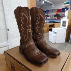 SheSole Buckle Strap Wide-Calf Western Cowboy Boots Women’s 6