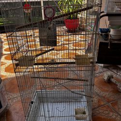Long Bird Cage With Cover