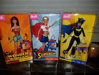 Barbie Wonder Women, Supergirl and Batgirl Collection