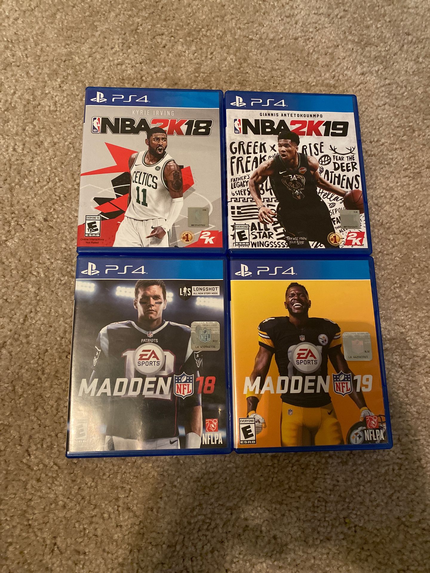 Madden 18 & 19| Nba 2K 18 & 19 (PS4)