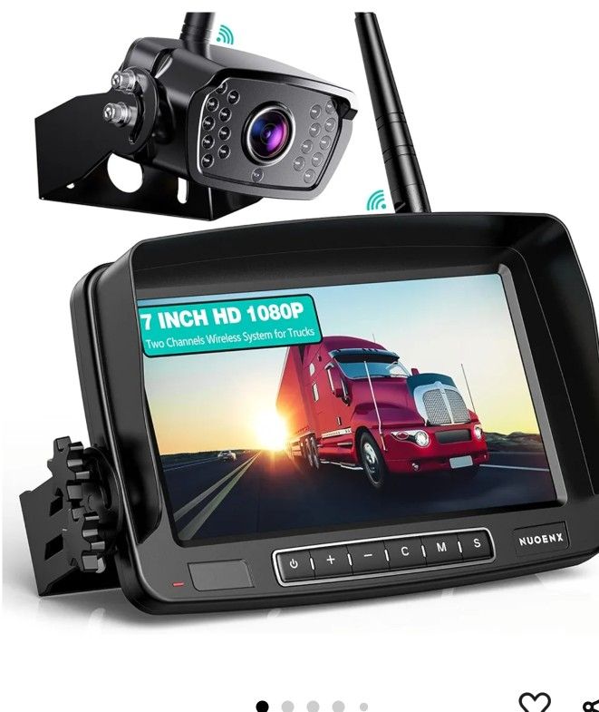 Wireless Backup Camera, 7 Inch Monitor Rear View Camera System for RV, Trailers, Trucks,