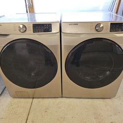Samsung Commercial Washer And Dryer Front Loader Set 