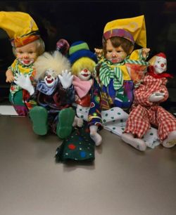 1980s vintage clowns!