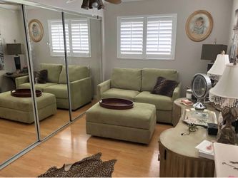 Sofa sleeper with ottoman