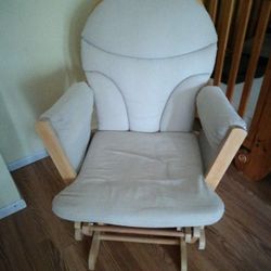 Gently Used Glider Nursery Rocking Chair and Ottoman