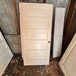 36x79.5 solid core five panel wood door