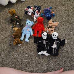 Ty Beanie Babies Lot Set Of 10
