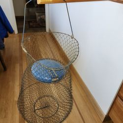 Vintage '60's Fish Holding Cage w/ Top/Bottom Doors