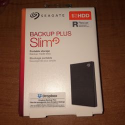 Seagate Backup plus Slim 1TB Hard Drive