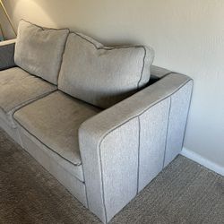 Lightly Used LoveSac Loveseat - Luxe Chenille, Machine Washable!