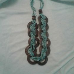 Teal Hope Necklace Set