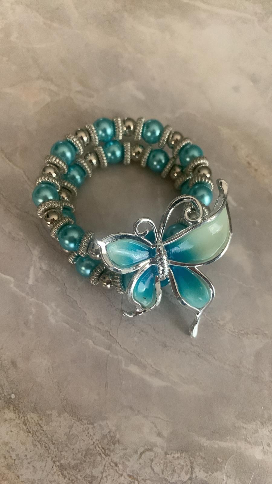 Doble Pulsera Estilo Mariposa