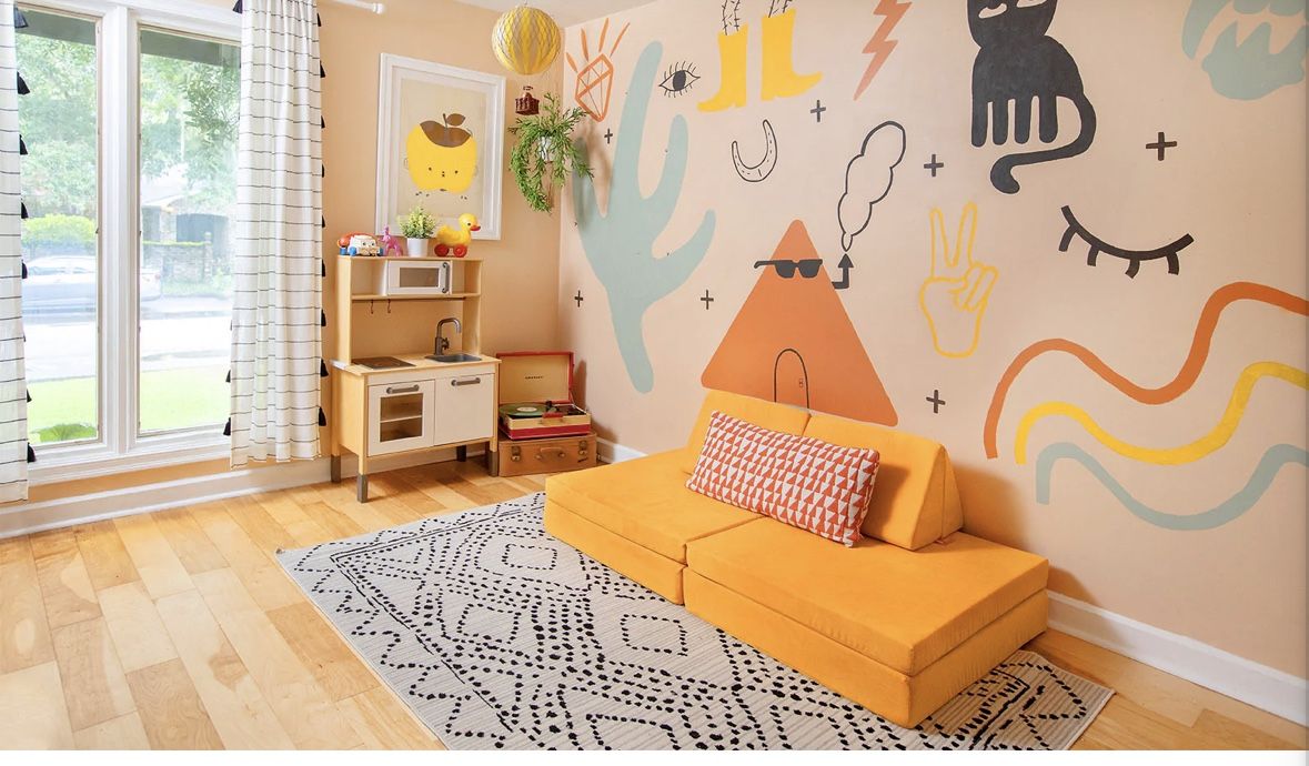Nugget Play Couch-Saturn Color (Dijon mustard Yellow)