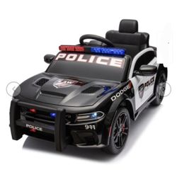 Licensed Dodge Charger,12v Kids Ride On Police Car W/Parents Remote Control,Anti-Collision W1(contact info removed)32