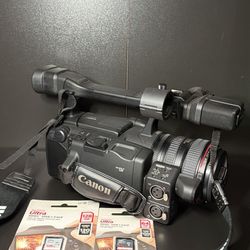 Canon XH A1 HDV 1080i 3CCD HD MiniDV Professional Camcorder w/ Battery + Charger + Cables