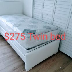 $275 Twin Bed With Mattress And Boxspring Brand New Free Delivery Free Assembly 