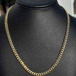 Jewelry 14k Hollow Yellow Gold Cuban link 26.00” Chain necklace 23.30grams 5.50mm