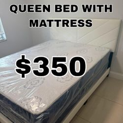 Queen Size Bed Frame White Platform With New Mattress Queen Bed Diamonds Headboard And Mattress 