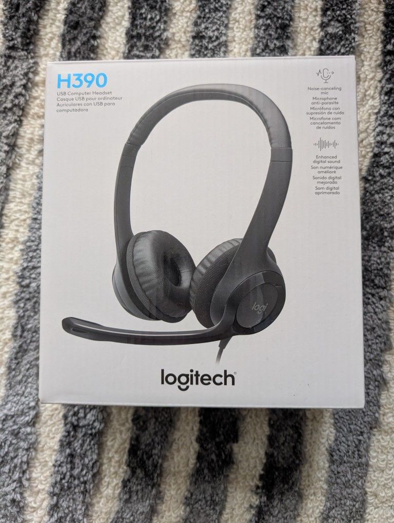 Logitech H390 Headset New