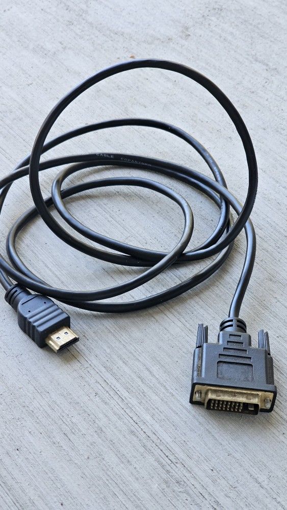 HDMI to DVI cable