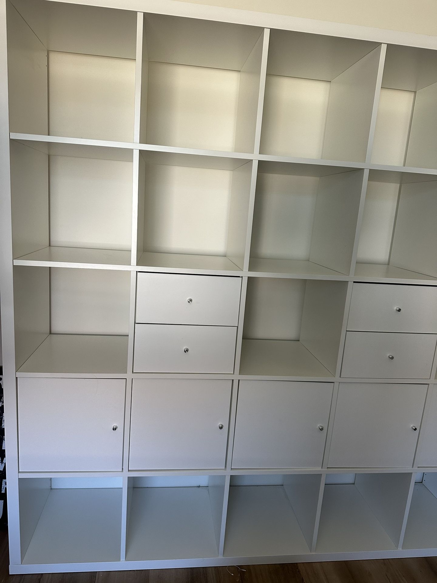 1 Year Old Kallax With Cabinets & Drawers