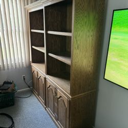 Oak Bookshelves 