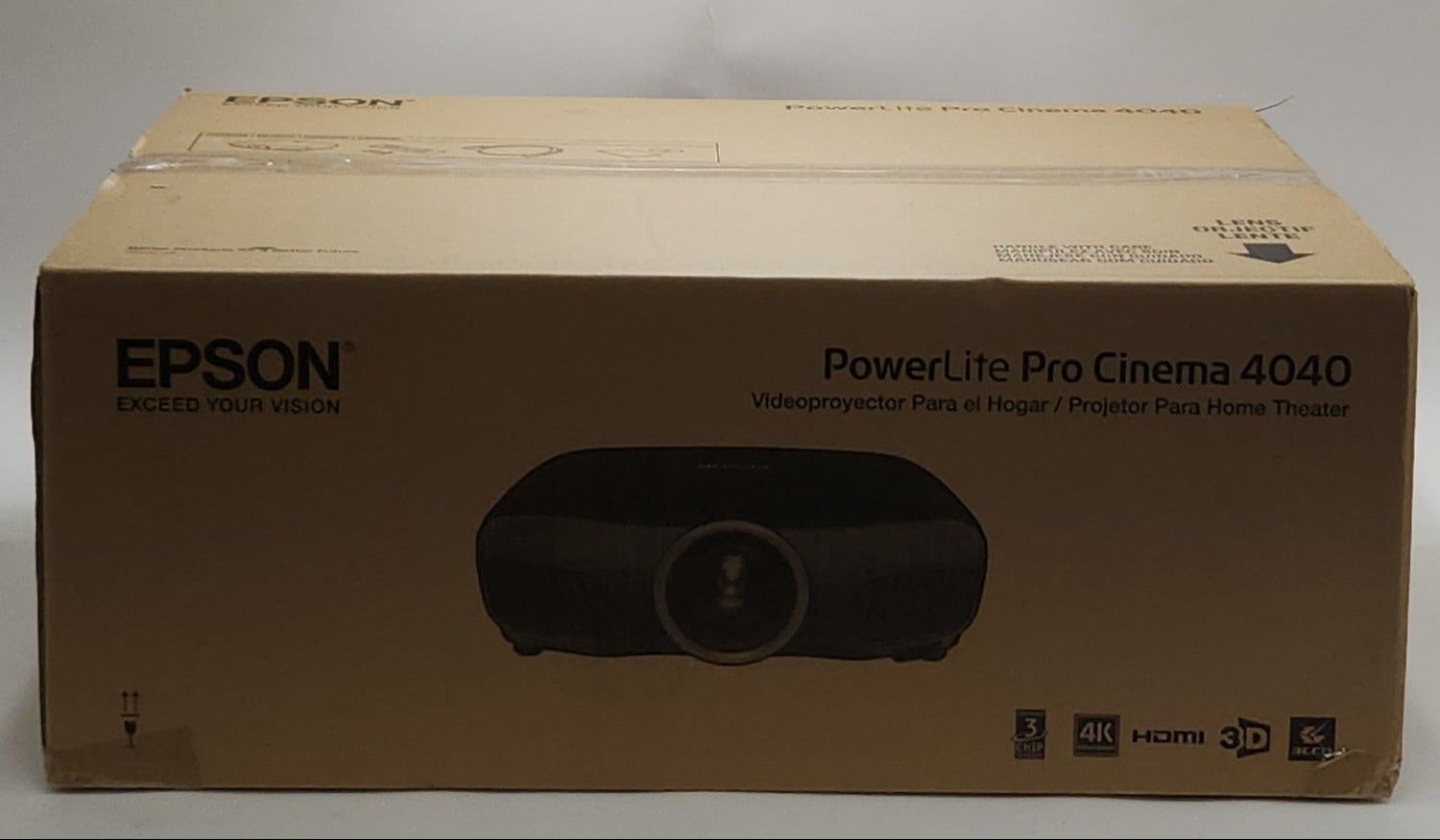 New Epson Powerlite Pro Cinema 4040 H715A Projector
