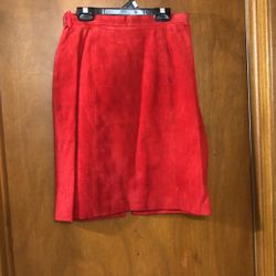 Suede Skirt