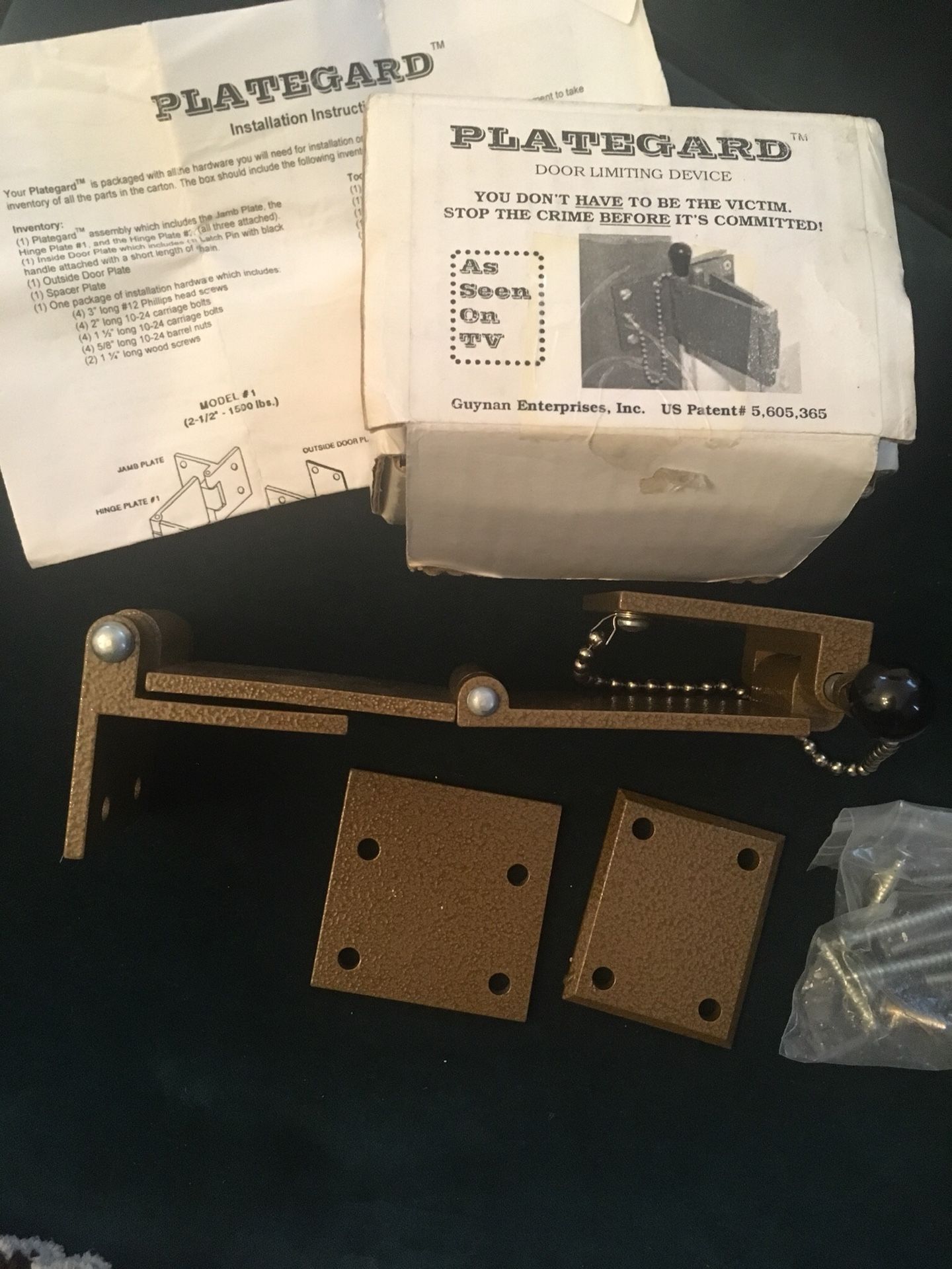 Plategard industrial door security lock