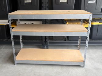 Garage work bench - shelves