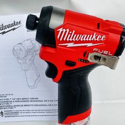 Milwaukee M12 FUEL  Brushless Cordless 1/4 in. Hex Impact Driver (Tool-Only)