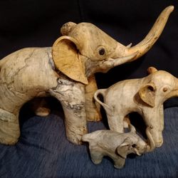 Elephants Vintage PaperMache