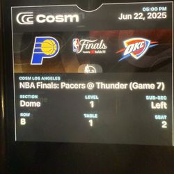 COSM GAME 7 2 TICKETS 