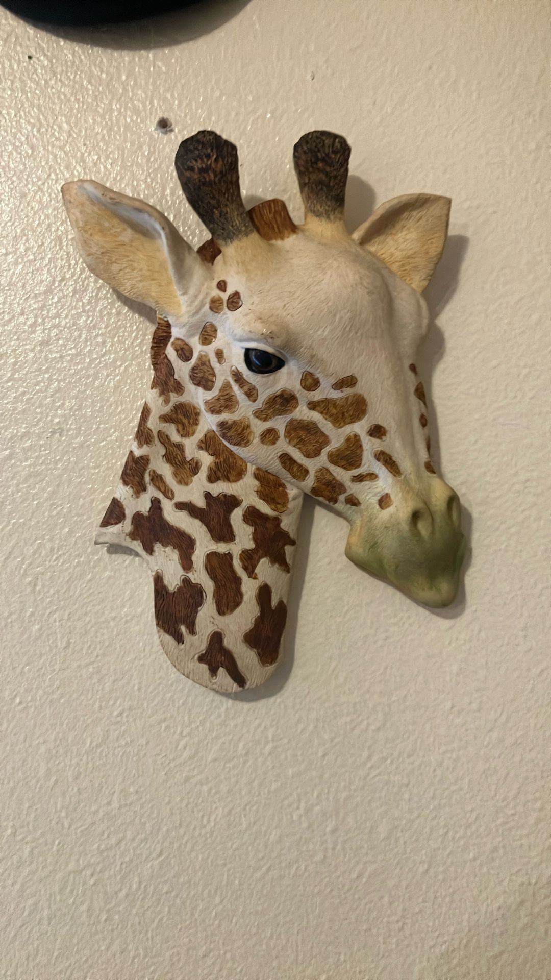 Giraffe Art Work With Glass Eye 