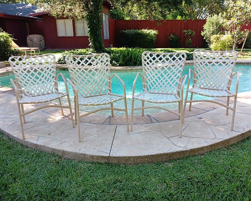 Brown Jordan 1960s Tamiami Patio Dining Chairs (Set of 4)