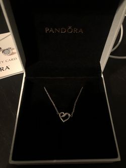 pandora silver necklace