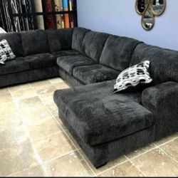 U SHAPED SECTIONAL COUCH By ASHLEY FINANCING AVAILABLE 
