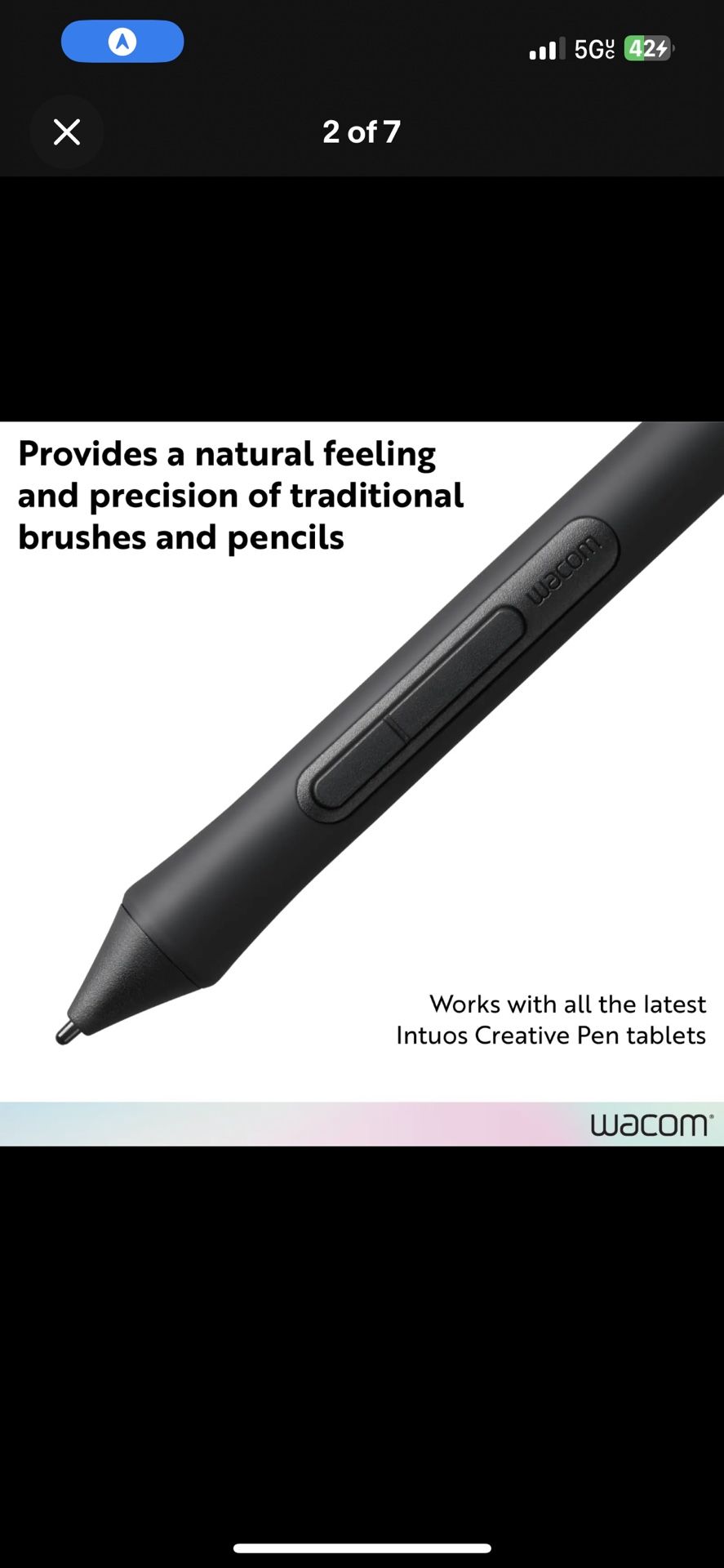 Wacom 4K Pen for Intuos Tablet Black (LP1100K)