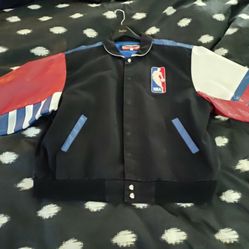 Vintage Jeff Hamilton NBA Logo Jacket Sz XXL